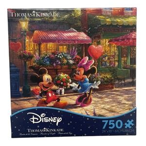 Disney Thomas Kinkade Mickey and Minnie 750 Piece Puzzle NEW